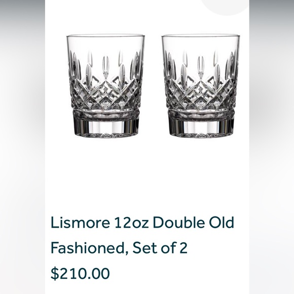 Waterford Crystal Dining New Waterford 2 Oz Double Old Fashioned